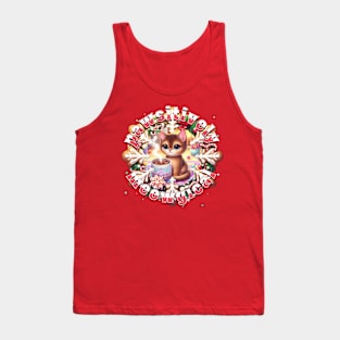 Meowy Catmus Wreath Pawsitively Meowgical 5A3 Tank Top